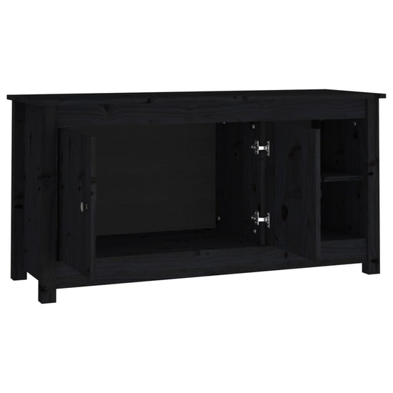 Tv-meubel 103x36,5x52 cm massief grenenhout zwart MeubelReus