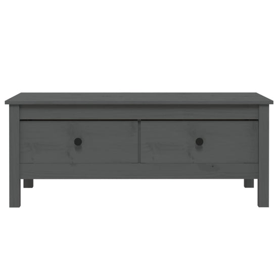 Salontafel 100x50x40 cm massief grenenhout grijs MeubelReus