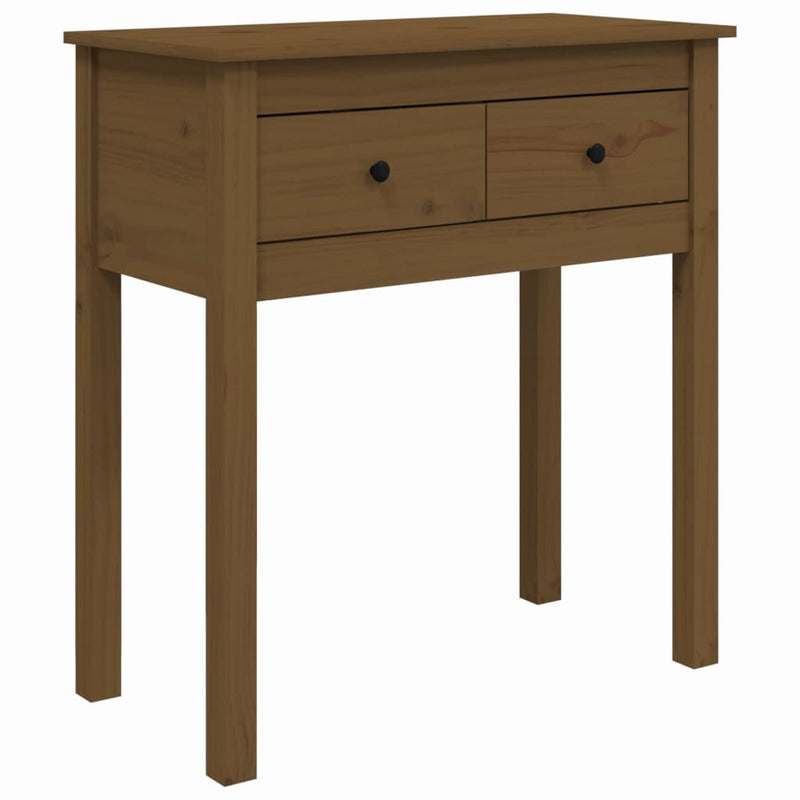 Wandtafel 70x35x75 cm massief grenenhout honingbruin MeubelReus