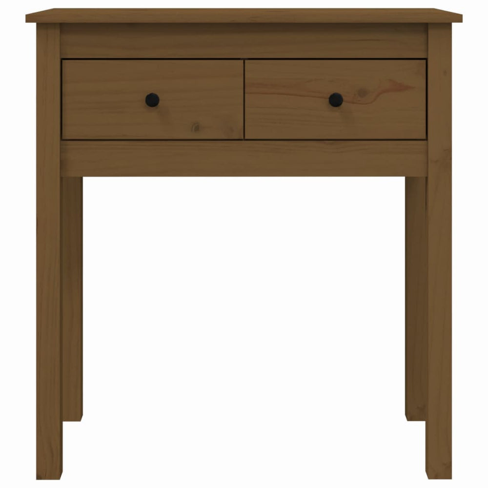 Wandtafel 70x35x75 cm massief grenenhout honingbruin MeubelReus
