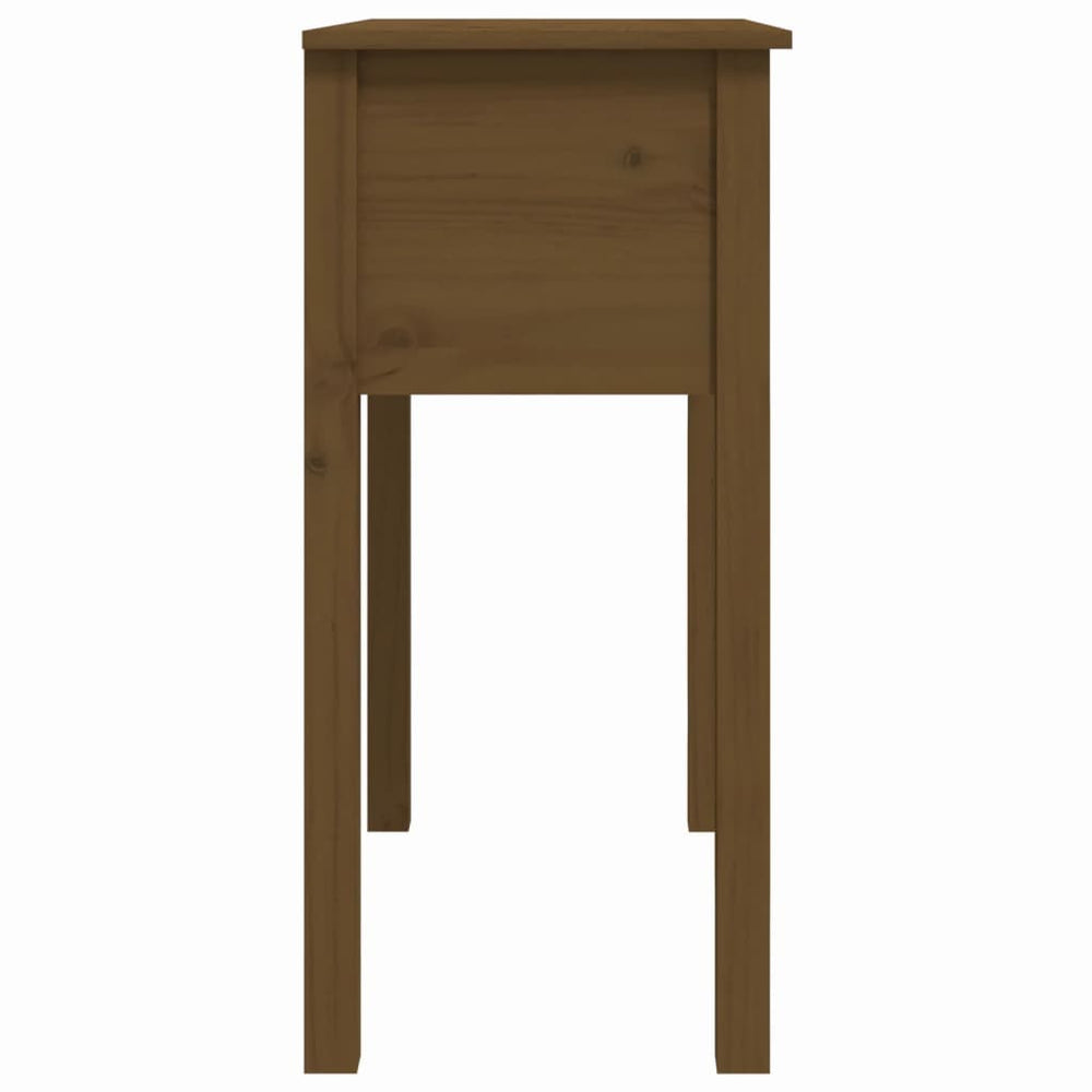 Wandtafel 70x35x75 cm massief grenenhout honingbruin MeubelReus