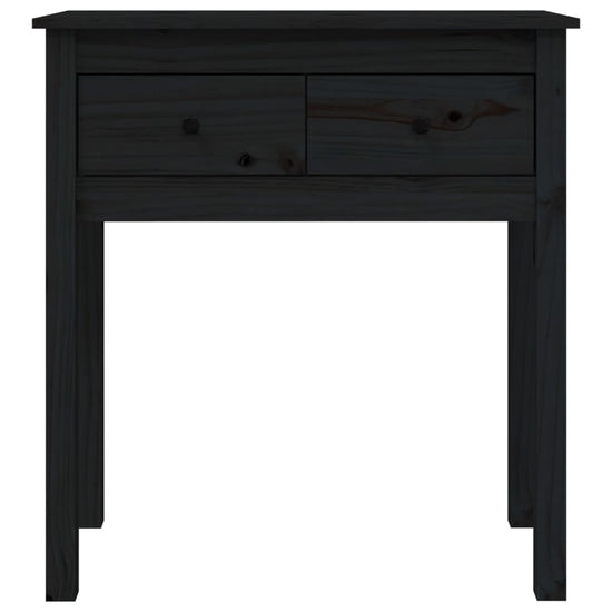 Wandtafel 70x35x75 cm massief grenenhout zwart MeubelReus