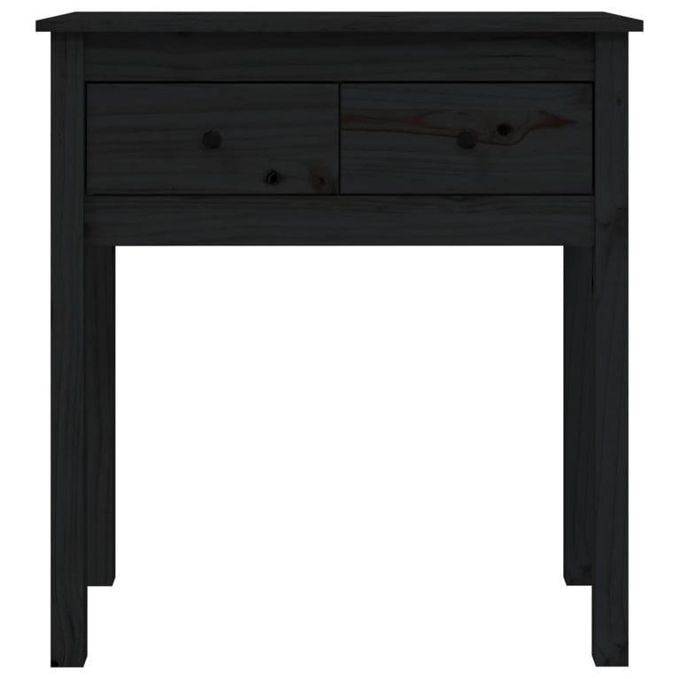 Wandtafel 70x35x75 cm massief grenenhout zwart MeubelReus