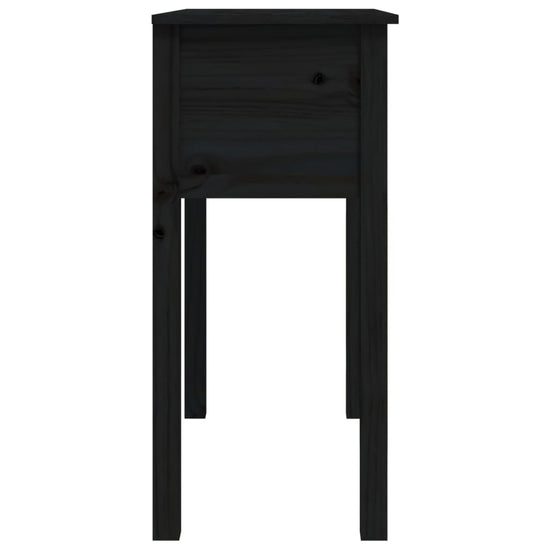 Wandtafel 70x35x75 cm massief grenenhout zwart MeubelReus