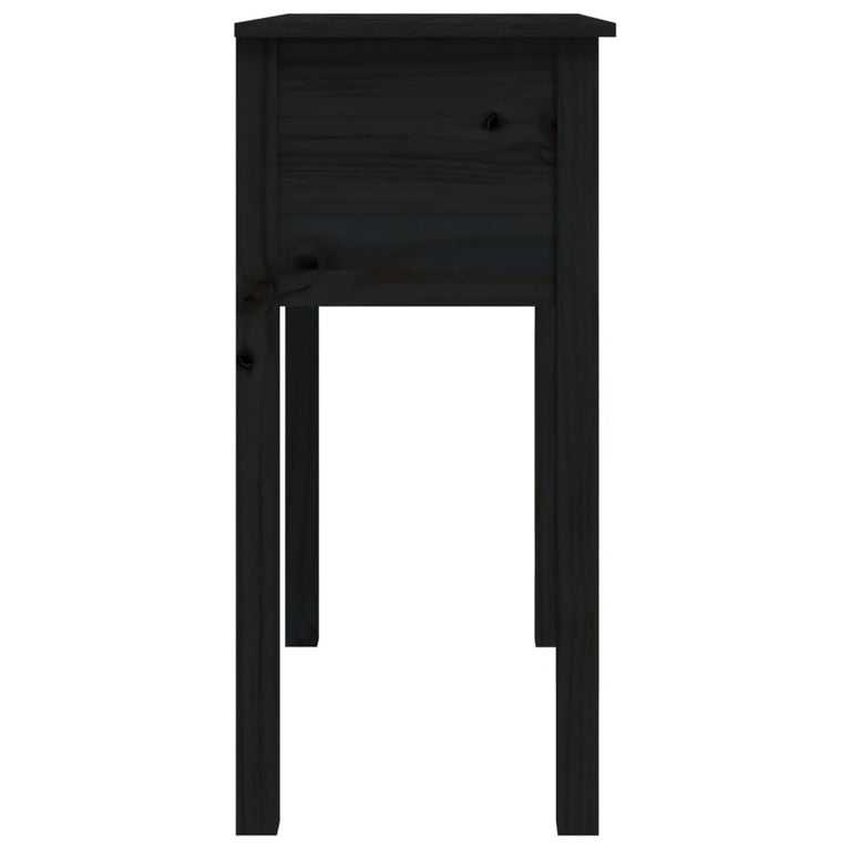 Wandtafel 70x35x75 cm massief grenenhout zwart MeubelReus