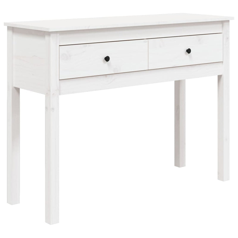 Wandtafel 100x35x75 cm massief grenenhout wit MeubelReus