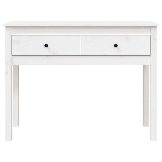 Wandtafel 100x35x75 cm massief grenenhout wit MeubelReus