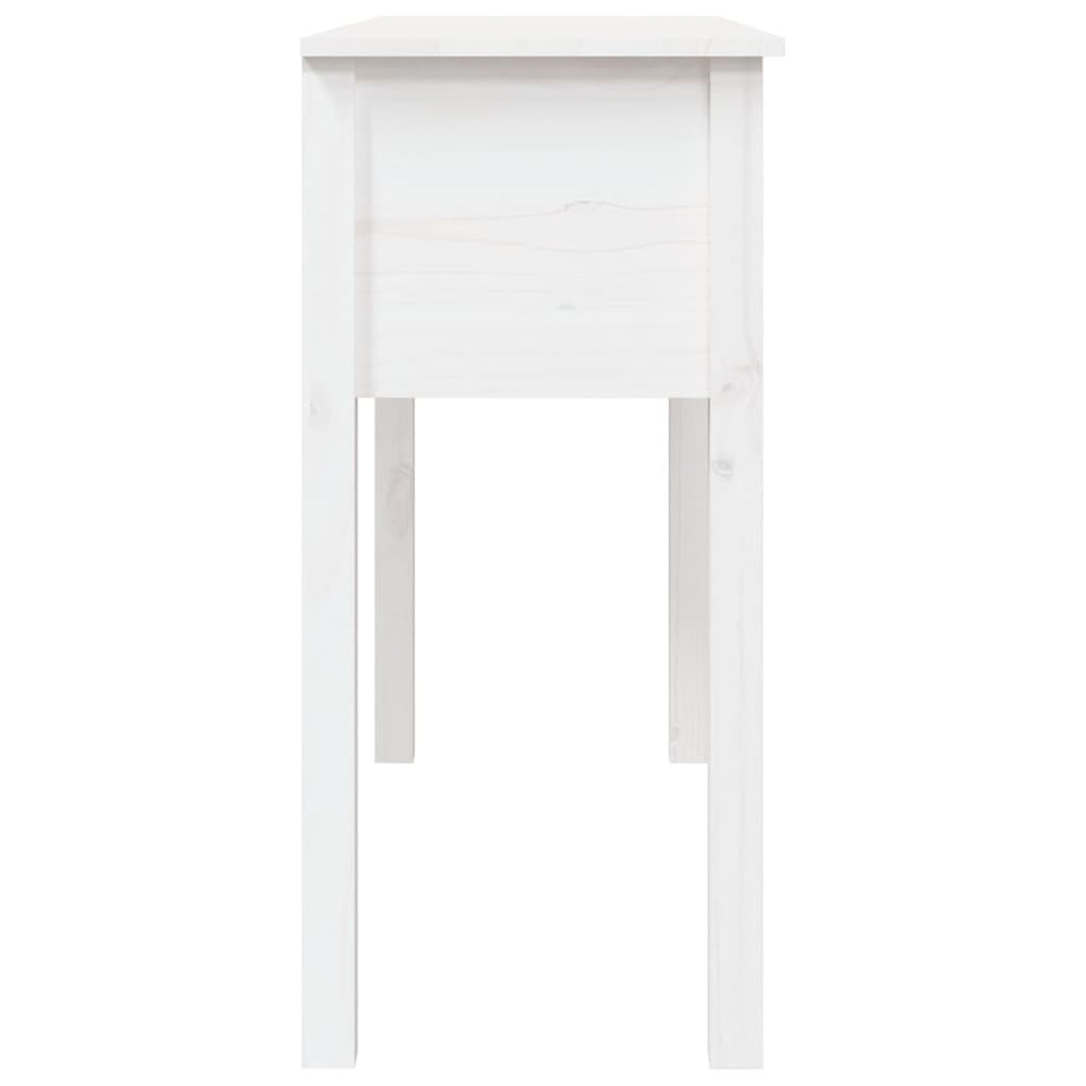 Wandtafel 100x35x75 cm massief grenenhout wit MeubelReus