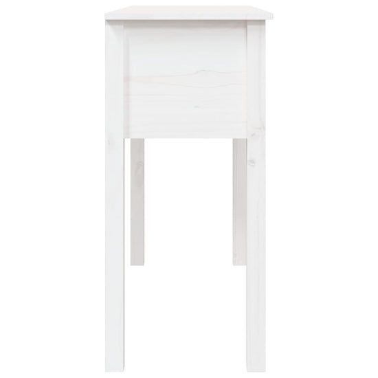Wandtafel 100x35x75 cm massief grenenhout wit MeubelReus