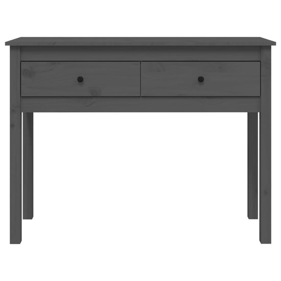 Wandtafel 100x35x75 cm massief grenenhout grijs MeubelReus