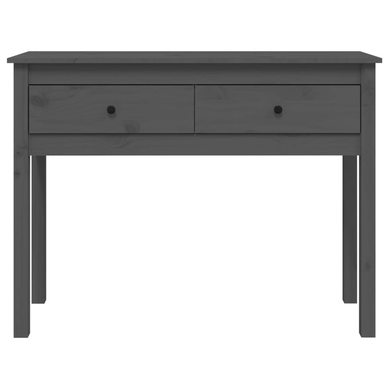 Wandtafel 100x35x75 cm massief grenenhout grijs MeubelReus