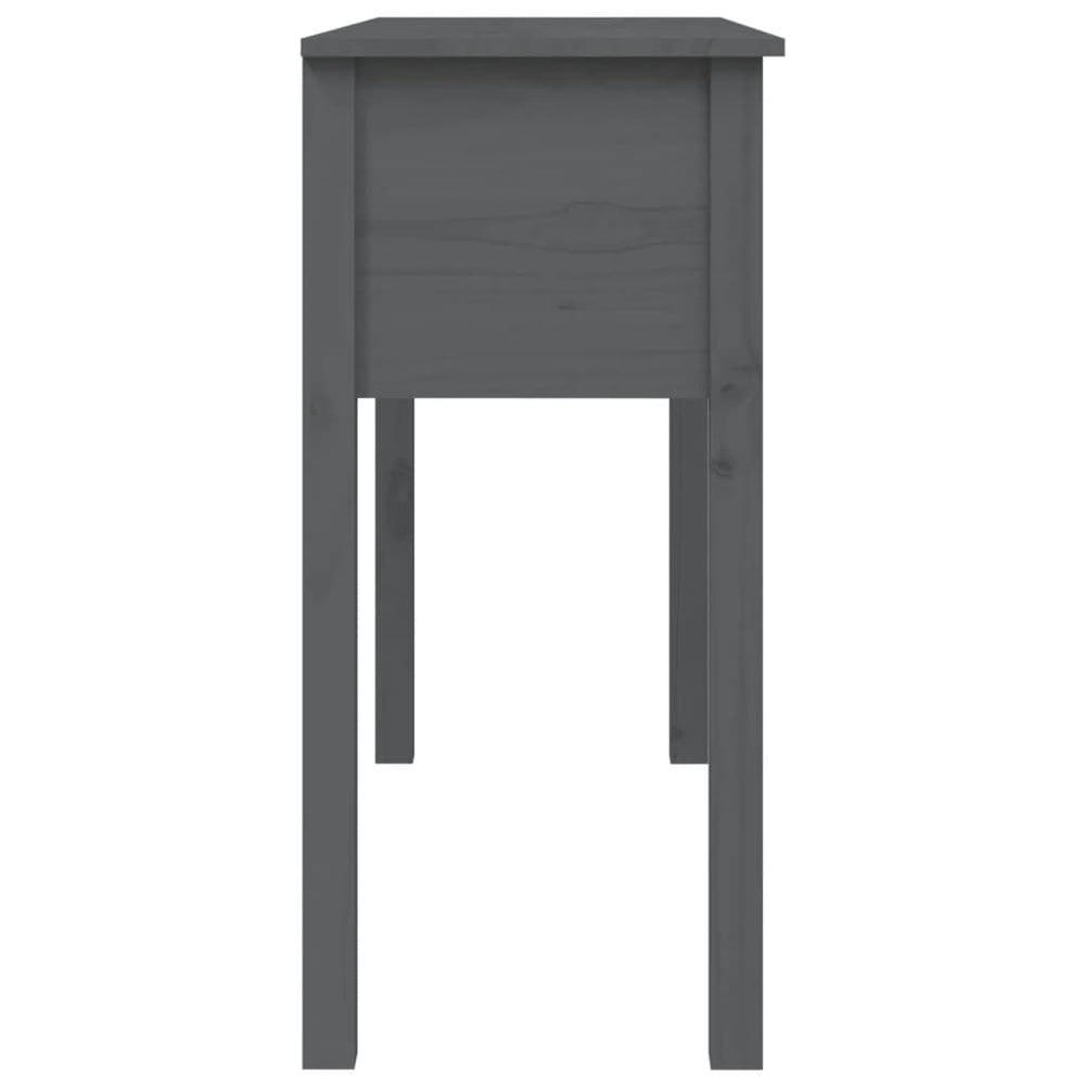 Wandtafel 100x35x75 cm massief grenenhout grijs MeubelReus