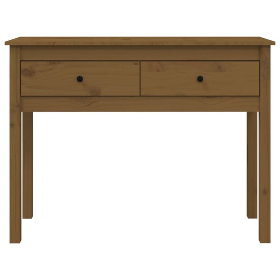 Wandtafel 100x35x75 cm massief grenenhout honingbruin MeubelReus