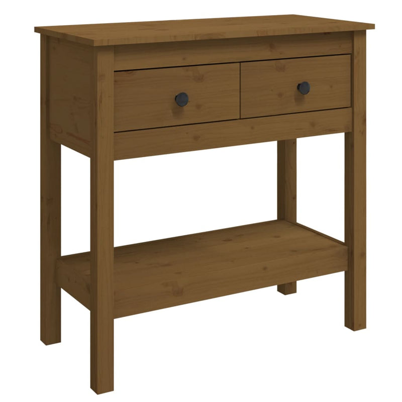 Wandtafel 75x35x75 cm massief grenenhout honingbruin MeubelReus