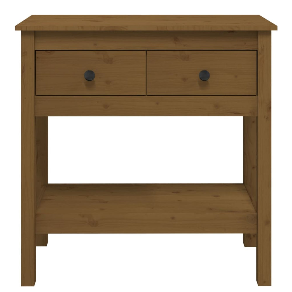 Wandtafel 75x35x75 cm massief grenenhout honingbruin MeubelReus