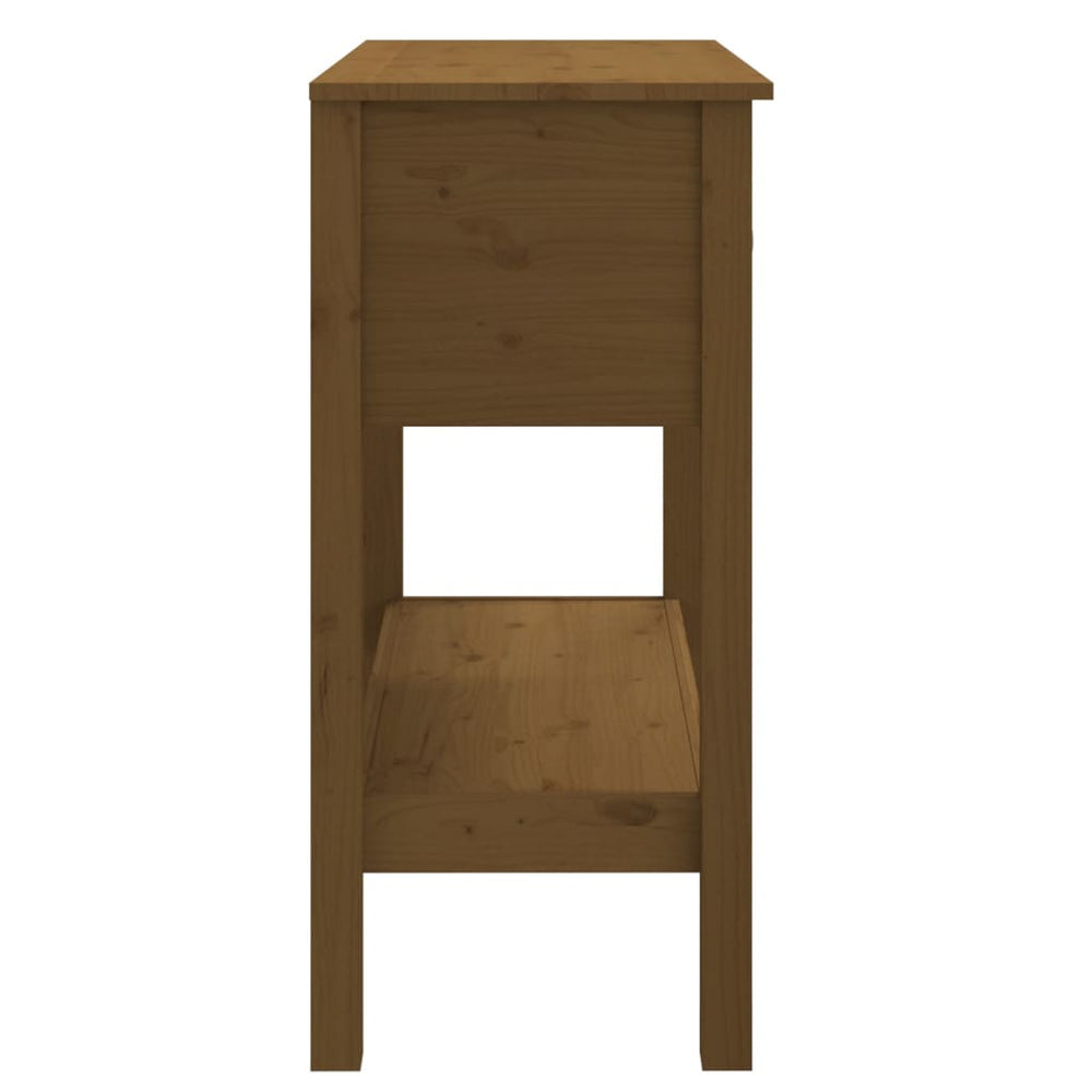 Wandtafel 75x35x75 cm massief grenenhout honingbruin MeubelReus