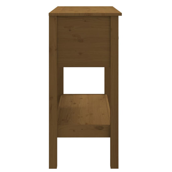 Wandtafel 75x35x75 cm massief grenenhout honingbruin MeubelReus