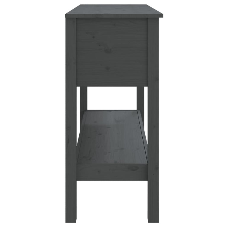 Wandtafel 100x35x75 cm massief grenenhout grijs MeubelReus