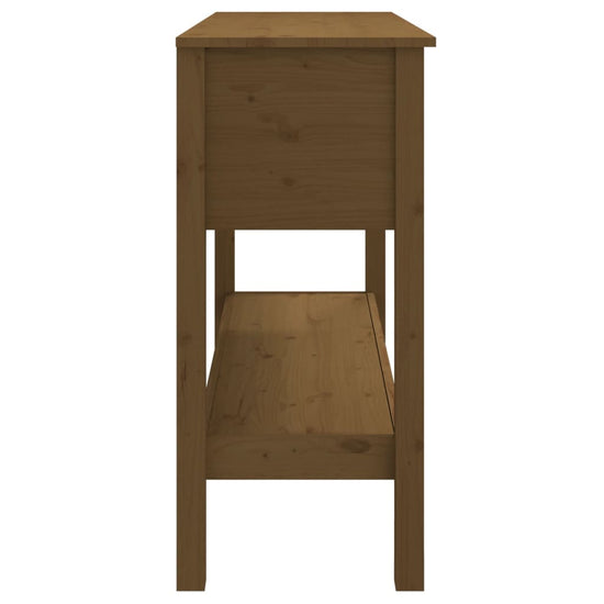 Wandtafel 100x35x75 cm massief grenenhout honingbruin MeubelReus