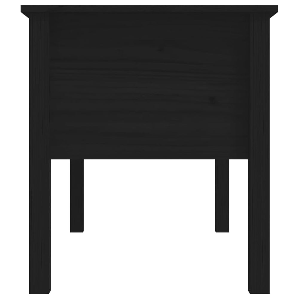 Salontafel 102x49x55 cm massief grenenhout zwart MeubelReus