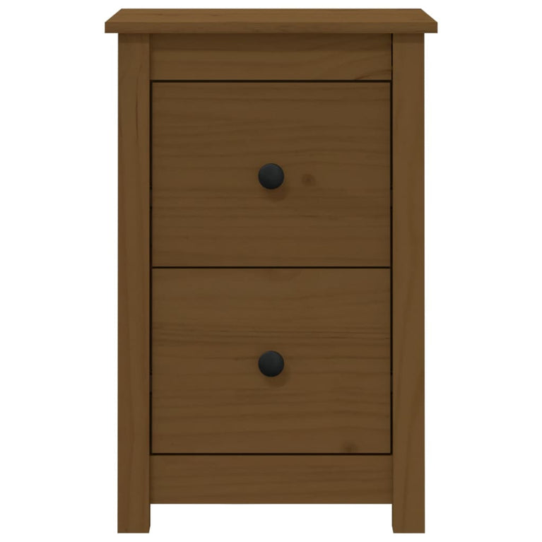 Nachtkastje 40x35x61,5 cm massief grenenhout honingbruin MeubelReus