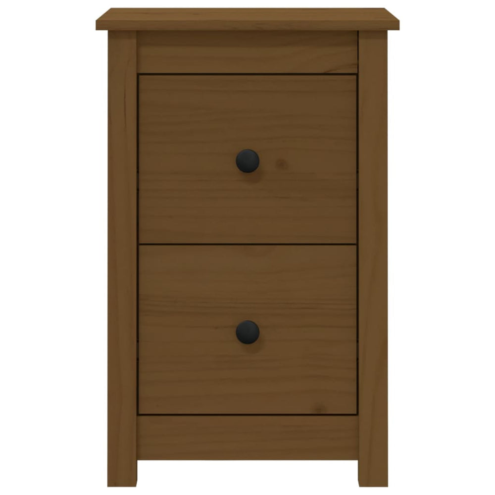 Nachtkastjes 2 st 40x35x61,5 cm massief grenenhout honingbruin MeubelReus