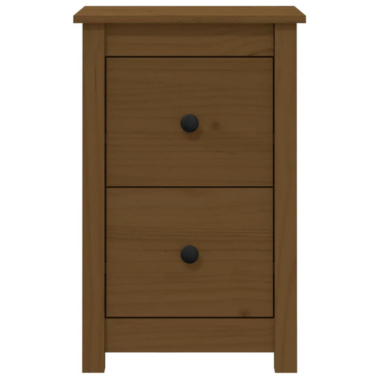 Nachtkastjes 2 st 40x35x61,5 cm massief grenenhout honingbruin MeubelReus