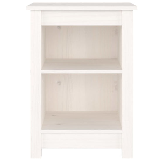 Nachtkastjes 2 st 40x35x55 cm massief grenenhout wit MeubelReus