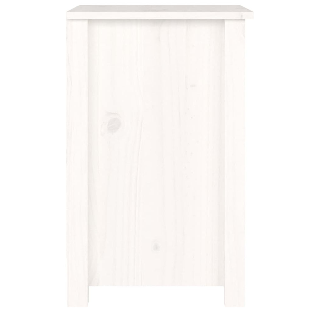 Nachtkastjes 2 st 40x35x55 cm massief grenenhout wit MeubelReus