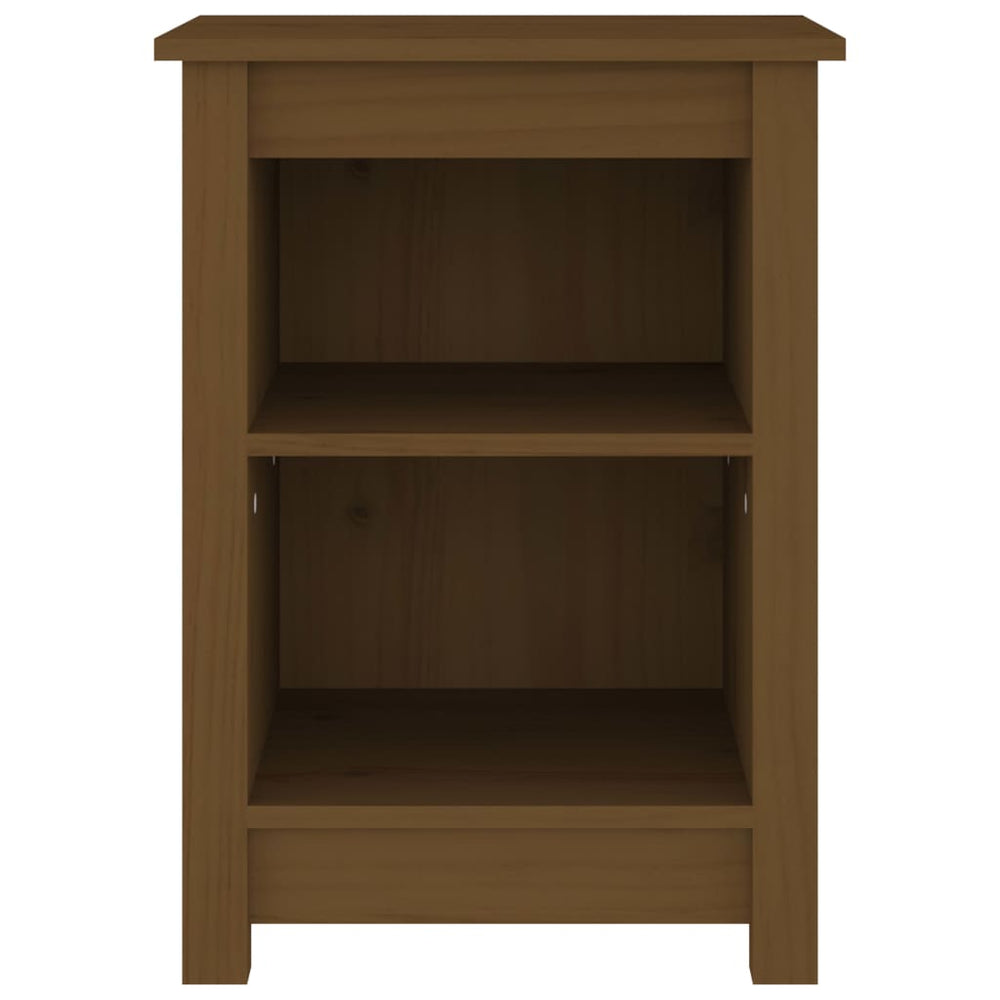 Nachtkastje 40x35x55 cm massief grenenhout honingbruin MeubelReus