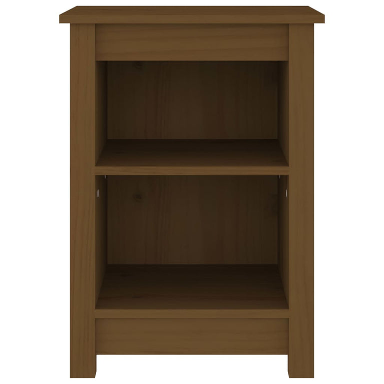 Nachtkastje 40x35x55 cm massief grenenhout honingbruin MeubelReus