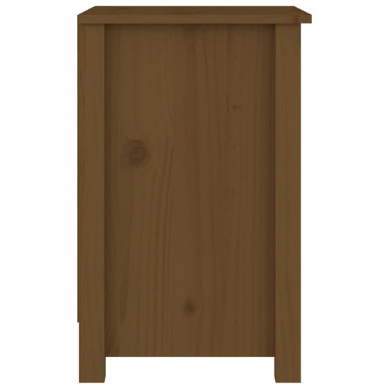 Nachtkastje 40x35x55 cm massief grenenhout honingbruin MeubelReus