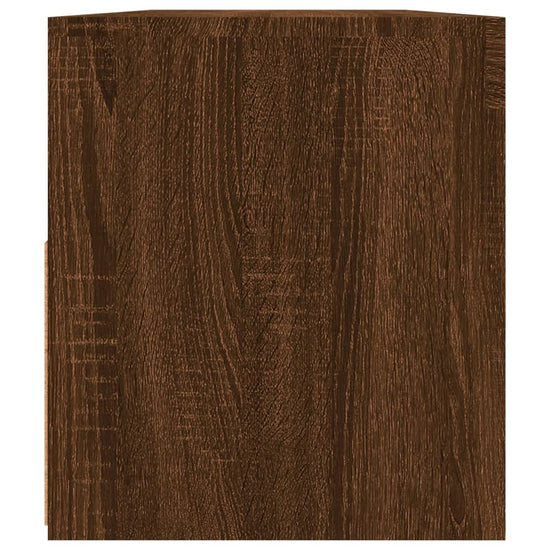 Tv-meubel met LED-verlichting 90x35x40 cm bruineikenkleurig MeubelReus
