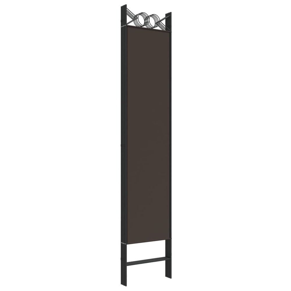 Kamerscherm met 6 panelen 240x200 cm stof bruin MeubelReus