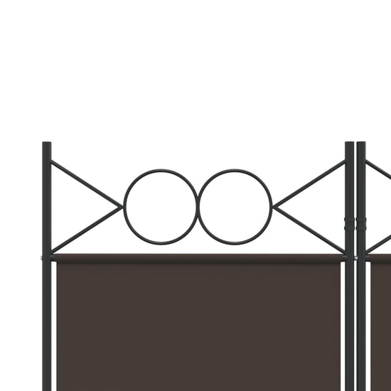 Kamerscherm met 6 panelen 240x200 cm stof bruin MeubelReus