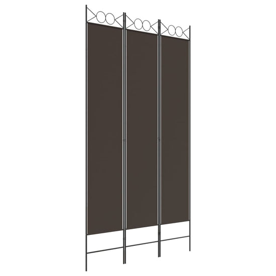 Kamerscherm met 3 panelen 120x220 cm stof bruin MeubelReus