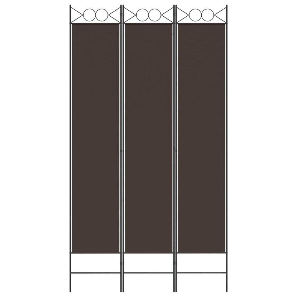 Kamerscherm met 3 panelen 120x220 cm stof bruin MeubelReus