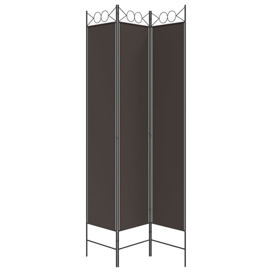 Kamerscherm met 3 panelen 120x220 cm stof bruin MeubelReus