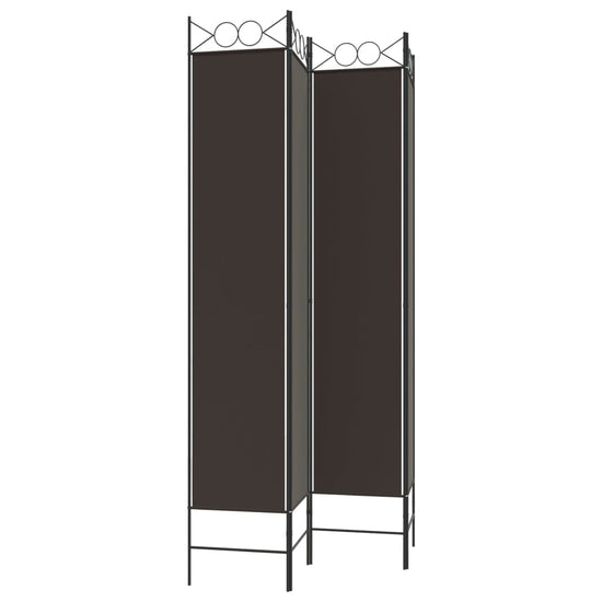 vidaXL Kamerscherm met 4 panelen 160x220 cm stof bruin MeubelReus
