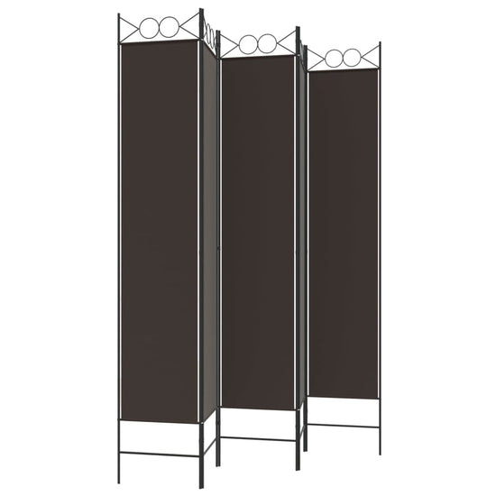 vidaXL Kamerscherm met 5 panelen 200x220 cm stof bruin MeubelReus