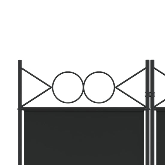 Kamerscherm met 6 panelen 240x220 cm stof zwart MeubelReus