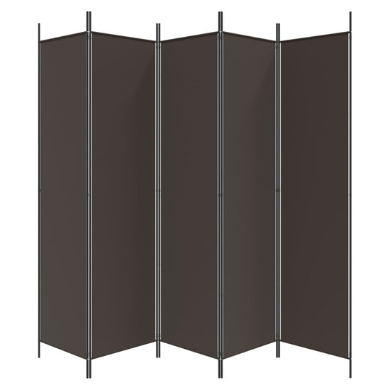 Kamerscherm met 5 panelen 250x200 cm stof bruin MeubelReus