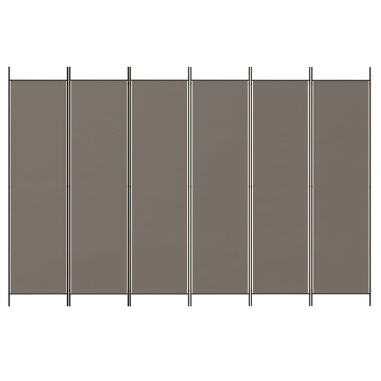 Kamerscherm met 6 panelen 300x200 cm stof antracietkleurig MeubelReus