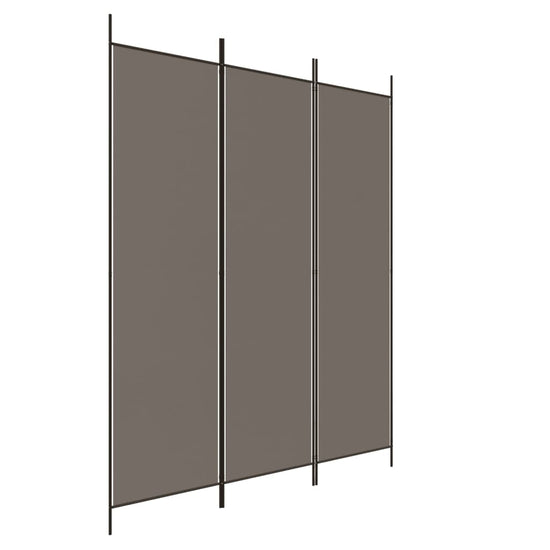 Kamerscherm met 3 panelen 150x220 cm stof antracietkleurig MeubelReus