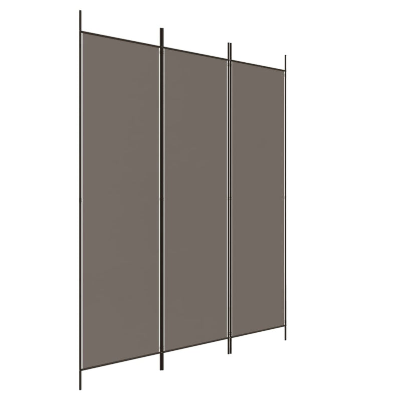 Kamerscherm met 3 panelen 150x220 cm stof antracietkleurig MeubelReus