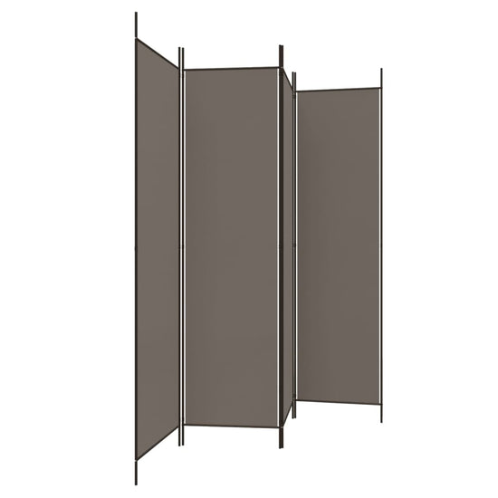 vidaXL Kamerscherm met 4 panelen 200x220 cm stof antracietkleurig MeubelReus