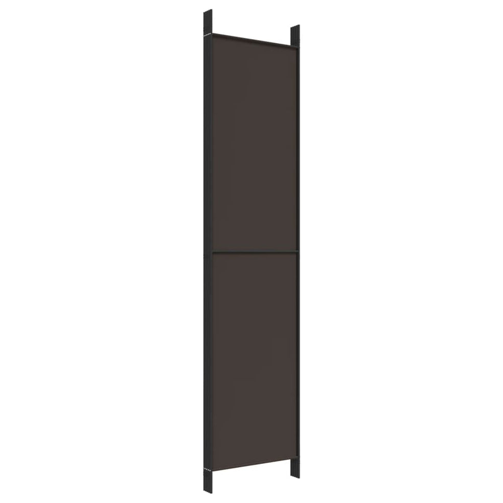 Kamerscherm met 5 panelen 250x220 cm stof bruin MeubelReus