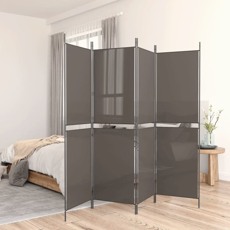 Kamerscherm met 5 panelen 250x180 cm antracietkleurig MeubelReus