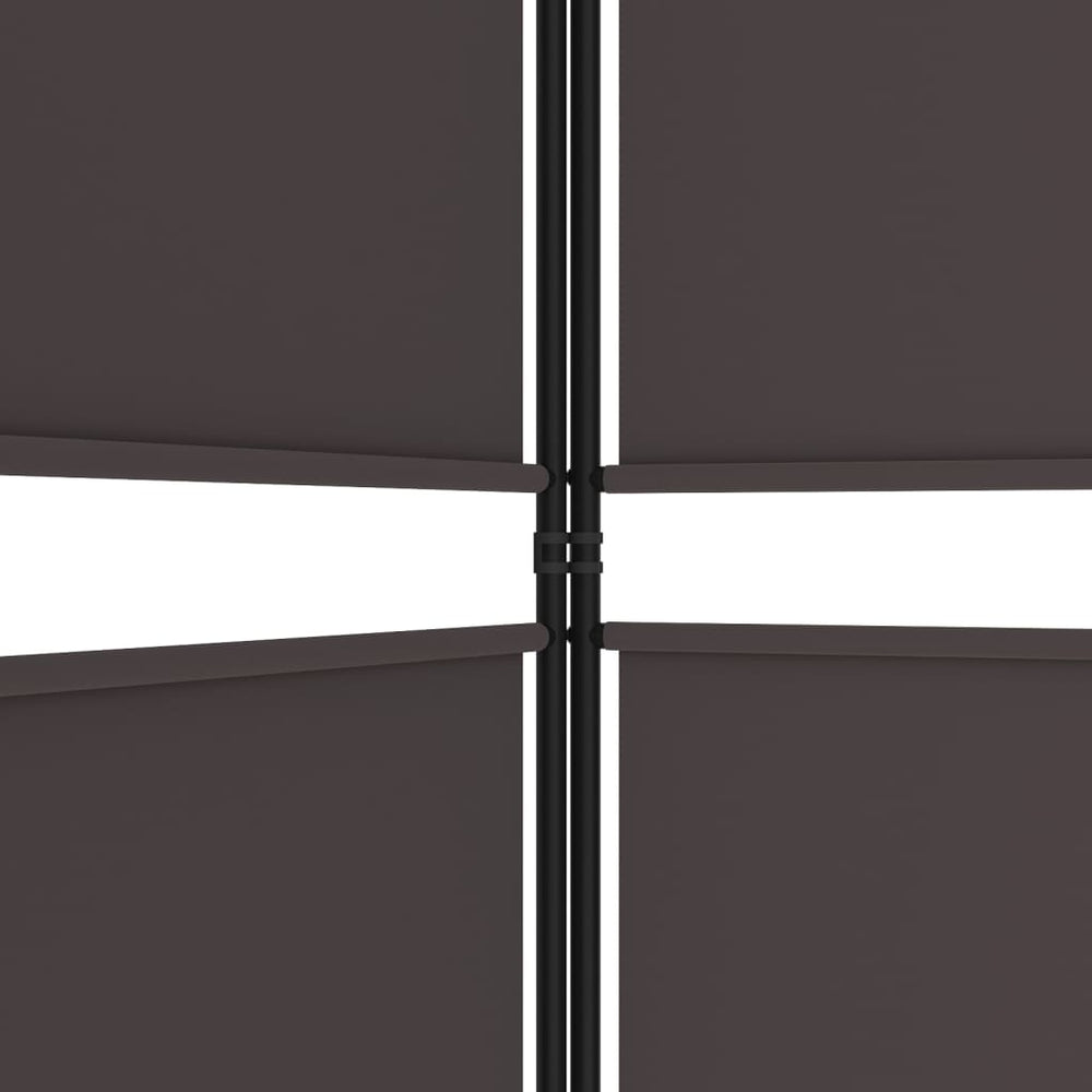 Kamerscherm met 6 panelen 300x180 cm stof bruin MeubelReus