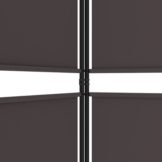 Kamerscherm met 6 panelen 300x180 cm stof bruin MeubelReus